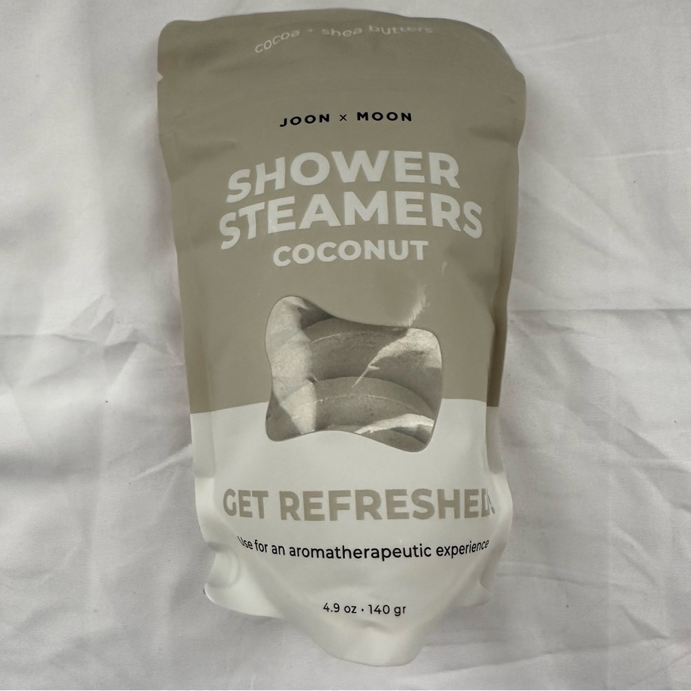 Joon x Moon Coconut Shower Steamers Cocoa + Shea Butters 7 Tablets 4.9 oz New
